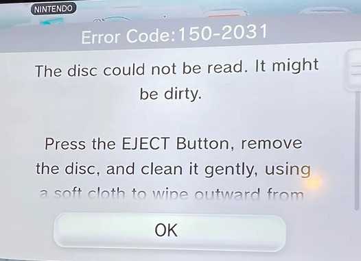 Error-Code-150-2031-150-1031-or-157-1200-The-disc-could-not-be-read-It-might-be-dirty