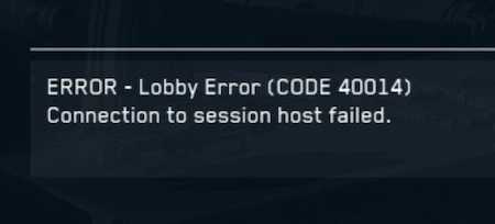 lobby-error-code-40014-Connection-to-session-host-failed