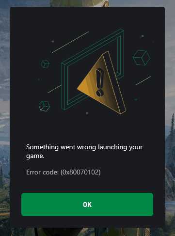 Something-went-wrong-launching-your-game.-Error-code-0x80070102-Halo-Infinite-Xbox-or-PC-Error