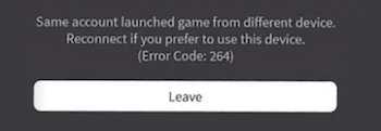 Same-account-launched-game-from-different-device.-Reconnect-if-you-prefer-to-use-this-device-Error-Code-264